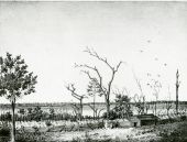 Lithograph of plantation on Lake Jackson - Leon County, Florida.