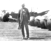 Thomas A. Edison at Key West navy base during World War I.