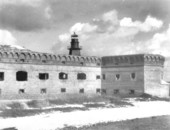 Fort Jefferson with its lighthouse - Garden Key, Florida