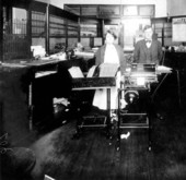 Interior of Gadsden County State bank - Chattahoochee, Florida