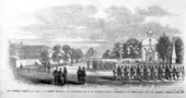The cathedral school of St. Mary's, the Bishop's residence, the court-house, etc., at St. Augustine, Florida.