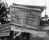 Collins Bridge toll schedule.