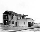 Hurricane damaged house - Miami Beach, Florida.