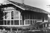 Railroad depot - Lantana, Florida.