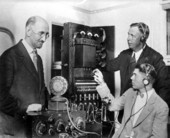 Commodore J. Perry Stoltz at the opening of WMBF radio station - Miami Beach, Florida.