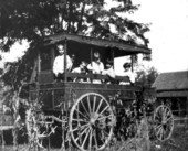 Children on a station wagon or a school bus(?) - Pensacola, Florida.