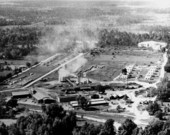 Aerial view of sawmill owned by R. Gordan Granger - Watertown, Florida