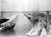 U.S. Army transports at Port Tampa during the Spanish-American war.