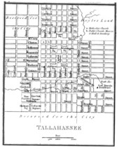 Plan of the city of Tallahassee.