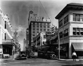 Looking north on 1st Avenue from 1st Street - Miami, Florida.