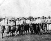 Golfers of the Live Oak Golf and Country Club pose for a group photo - Live Oak, Florida