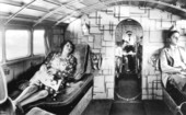 Aircraft fuselage of a New York, Rio & Buenos Aires Line airplane