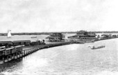 Composite photograph of the waterfront - Tampa, Florida.
