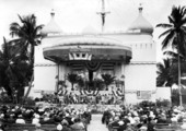 Crowd gathered at Bayfront Park for the "Townsend Plan" - Miami, Florida.