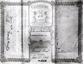 Frank Drew's 612 shares of Florida Railway company stock