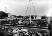 Cannon balls stacked neatly in little pyramidal structures - Pensacola, Florida.