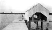 Boat shed on the lighthouse keeper's pier - Saint George Island, Florida