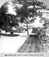 Grounds in front of the Tampa Bay Hotel - Tampa, Florida.