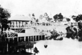 Pavilion and park on the Caloosahatchee River