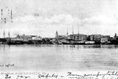 View of Jacksonville's riverfront in the early 1900's - Jacksonville, Florida