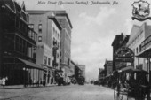 Looking down Main Street - Jacksonville, Florida