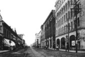 Looking west along Bay Street - Jacksonville, Florida.