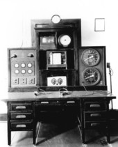Instrument cabinet in office of chief engineer - Miami, Florida