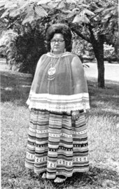 Betty Mae Jumper, Chairwoman of the Seminole Tribe of Florida in authentic costume - West Hollywood, Florida.