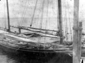 Sailboat "Micco" loaded with sisal hemp - Indian Key, Florida
