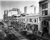 Downtown on East Flagler Street - Miami, Florida.
