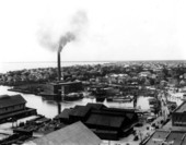 Bird's eye view of Hyde Park from the old Mugge building - Tampa, Florida.