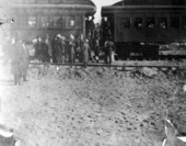 First train to arrive in the town - Frostproof, Florida