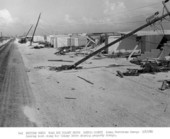 Looking along Key Colony Drive at Hurricane damaged property - Monroe County, Florida