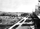 Looking south at the grounds and front of the Tampa Bay Hotel - Tampa, Florida.