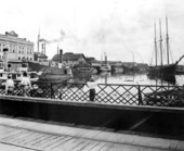 Hillsborough River from the Lafayette Street Bridge - Tampa, Florida.