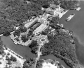 Aerial view of the Deering Estate - Miami, Florida.