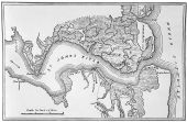 Map of the site of Fort Caroline along the Saint Johns River.