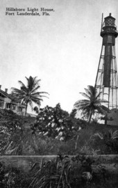 Lighthouse at Hillsboro Inlet.