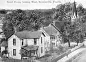 Broad Street, looking West, Brooksville, Florida :