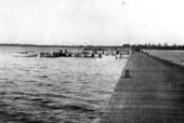 Looking down the pier - Lynn Haven, Florida