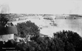 Bridge over the Saint Johns River at harbor - Jacksonville, Florida.