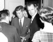 Senator George Smathers from Florida with President John F. Kennedy - Washington, D.C.