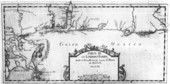 Map of West Florida and the Gulf of Mexico
