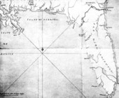 Map of Florida and the Gulf of Mexico.