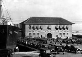 Georgeanna Weems at the shipping docks - Miami, Florida.