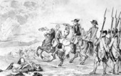 Lithograph of the Battle of Pensacola.