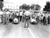 Soap box derby race on Jefferson Street - Tallahassee, Florida.