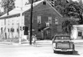 Looking across Macomb Street toward the Red Bird Cafe - Tallahassee, Florida.