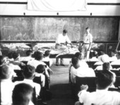Meat cutting demonstration