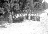 Beef calf club members and their calfs - Gainesville, Florida